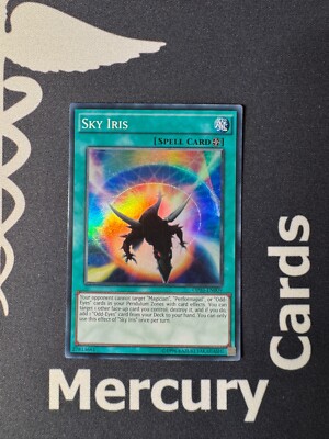 YuGiOh TCG 1x Sky Iris - Super Rare - OP03-EN009 LP