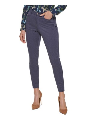

TOMMY HILFIGER Женские синие брюки Curvy Fit Wear To Work на молнии с высокой талией, Синий, H18P5221
