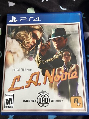 LA Noir Playstation 4 Ps4 Tested Complete Rockstar GTA Grand Theft Auto PS3 PS5