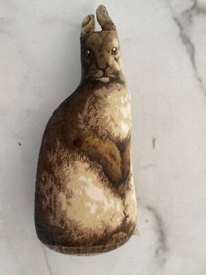 Vintage 1987 The Toy Works Arnold Print Stuffed Animal Bunny Rabbit 10'' Antique
