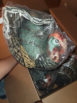 John Derian - 16''x15'' Beaded Turkey Novelty Plush Pillow Target Exclusive 2024