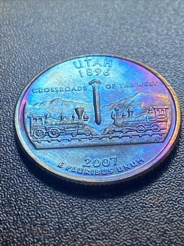 2007 P Utah State Quarter Actual Coin Remarkable Eye