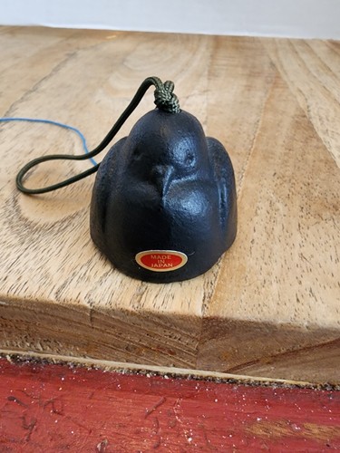 Kotobuki Japanese Wind Chime Black Bird Cast Iron Bell