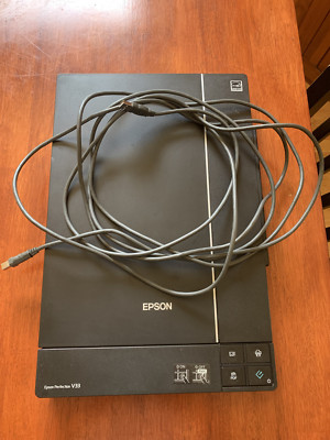EPSON Perfection V33 Black Flatbed Flat Photo Document Book USB Scanner