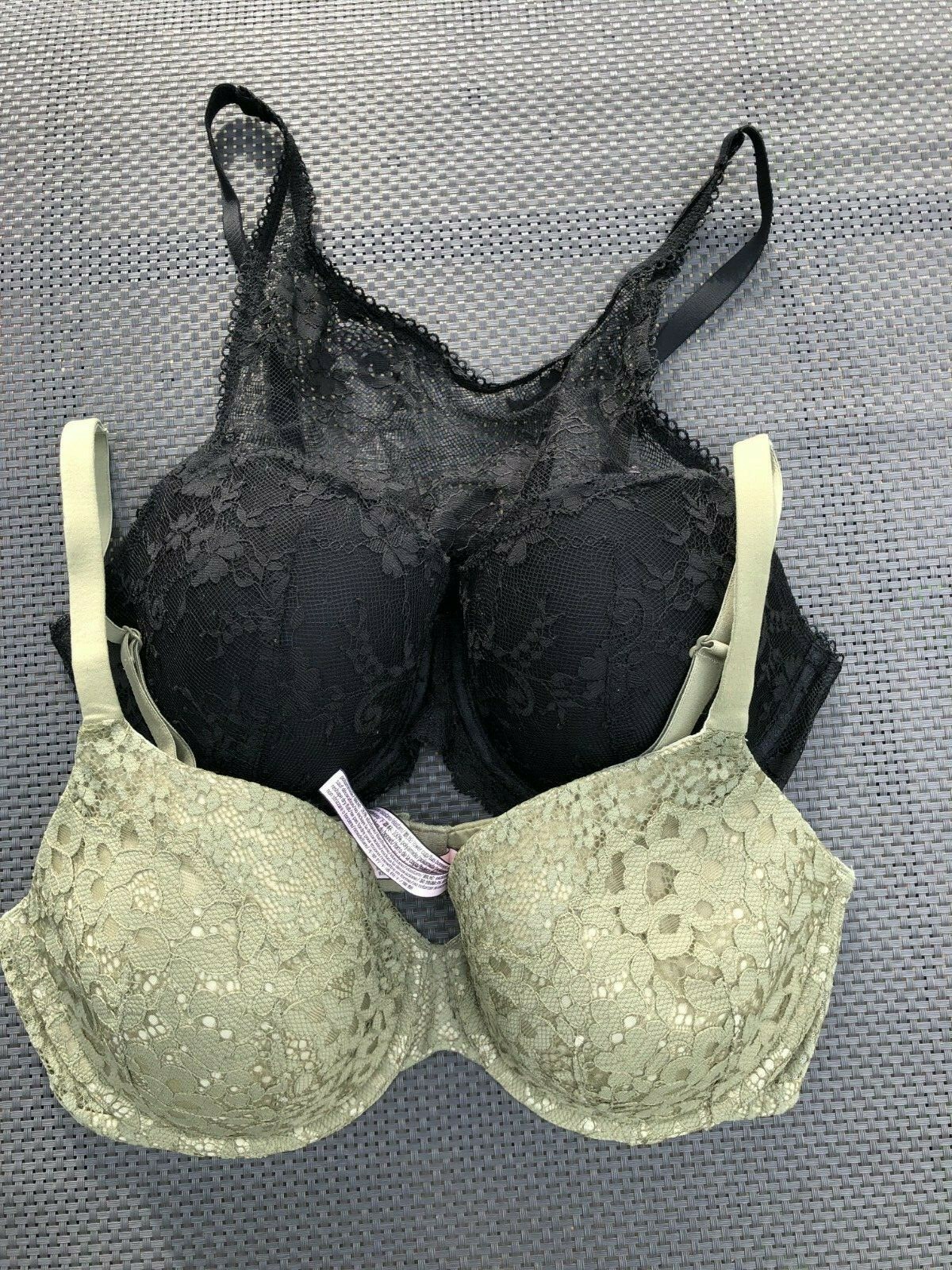 VICTORIA'S SECRET DREAM ANGELS & BODY BRA 36D 36 D OLIVE