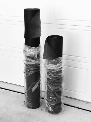 THREE ROLLS 3' x 300' HIGH QUALITY DARK GRAY/BLACK  LANDSCPE WEED FABRIC
