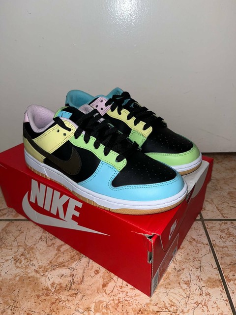 NIKE AIR DUNK Free 99 Low SE White Light Chocolate Roma Green Blanc Size 10  $110.00 - PicClick