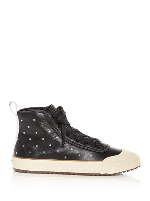 

Черные кожаные кроссовки SCHUTZ с шипами Belindah Cap Toe на шнуровке, Черный, S212120