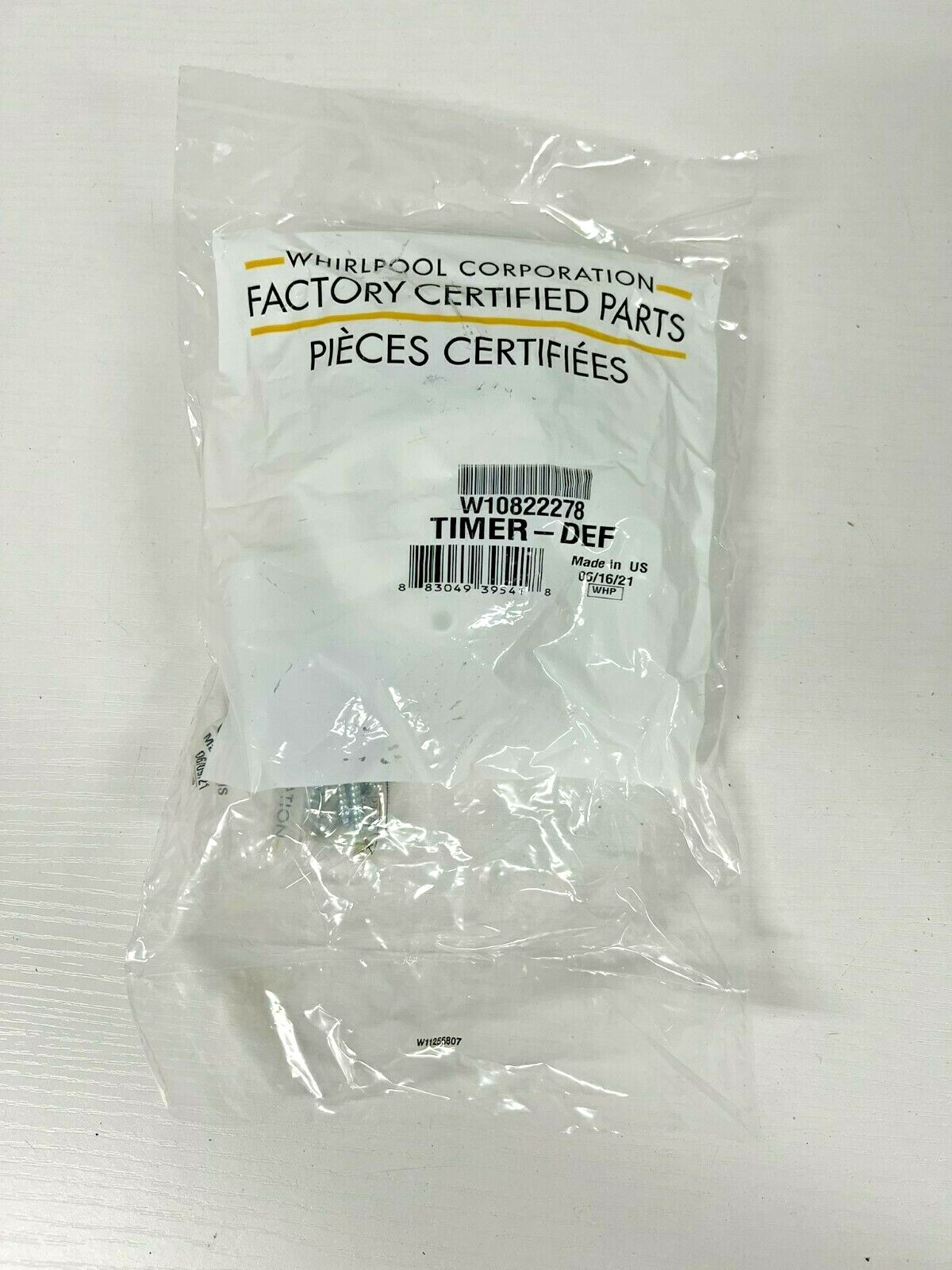 Genuine OEM Whirlpool Freezer, Refrigerator Defrost Timer W10822278
