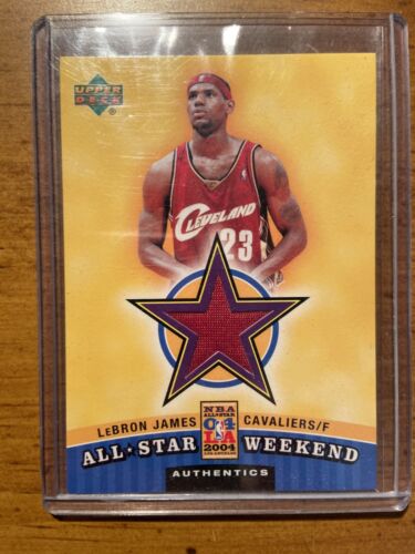 LEBRON JAMES UPPER DECK UD GAME JERSEY ALL STAR RELIC CARD LEBRON JAMES UPPER DECK UD GAME JERSEY ALL STAR RELIC CARD