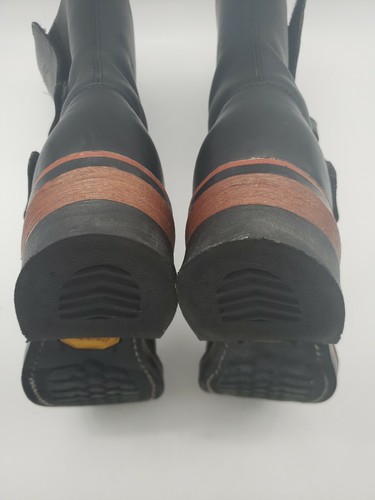 Chippewa Women's Size 7.5B Black Motorcycle Boots With Double Strap Closure