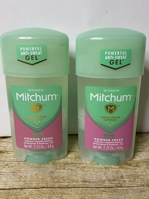 Mitchum Women Antiperspirant Deodorant POWDER FRESH GEL 2.25oz X 2