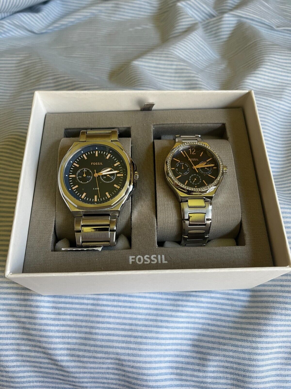 Amazon.com: His and Her Lux Luther Three-Hand Two-Tone