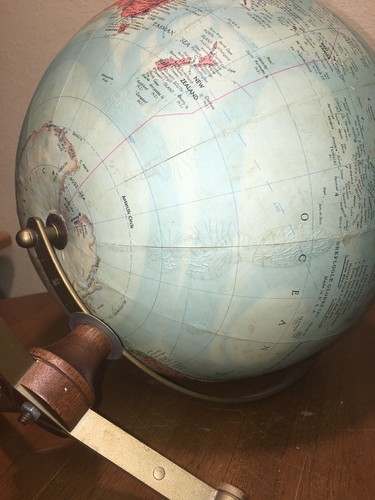 Vtg  Replogle Stereo Relief Globe 12