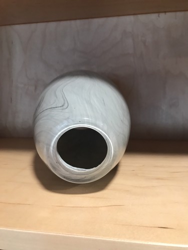 PENDANT LIGHT SHADE GLOBE GLASS MARBLED GRAY Fits Beldi 1933-H Fixture