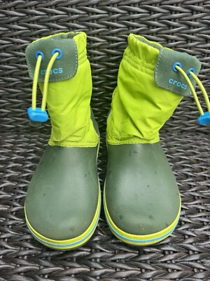 Boys Crocs Crocband Lodgepoint Pull-on Boots. Size J2