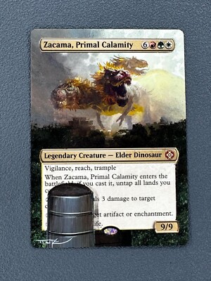 Zacama Primal Calamity The Lost Caverns of Ixalan Hand Painted Altered Art Tentz
