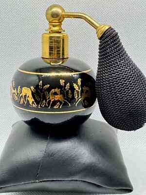 Vintage Devilbiss Atomizer Black/Gold Pictures of Stags France