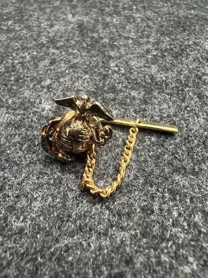 US Eagle Marine Corps Tie Pin Lapel Tack Patriotic American Armed Forces