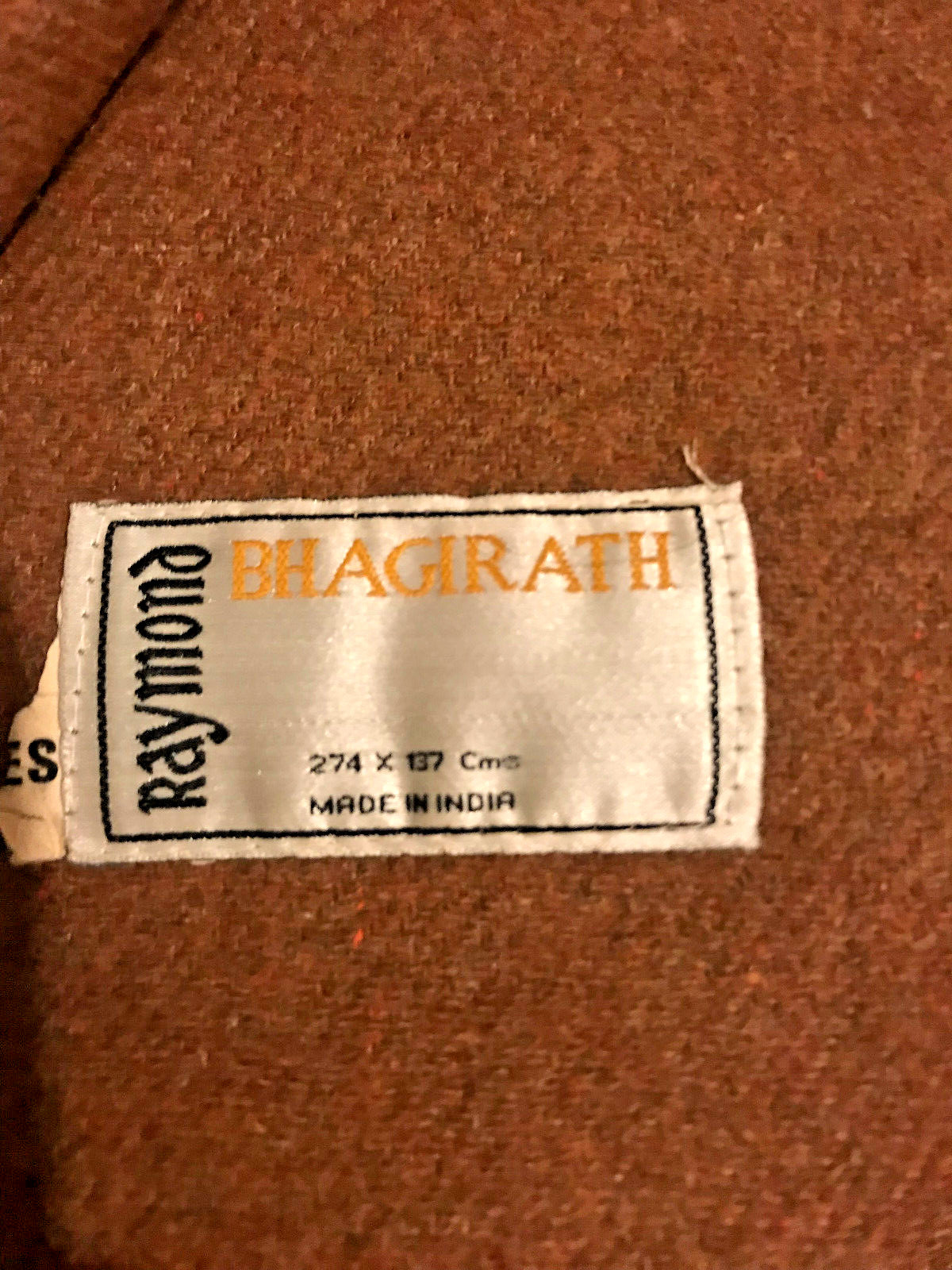 Chocolate MOCHA Brown Raymond Bhagirath INDIA 274 x137 CM Gorgeous Blanket Throw