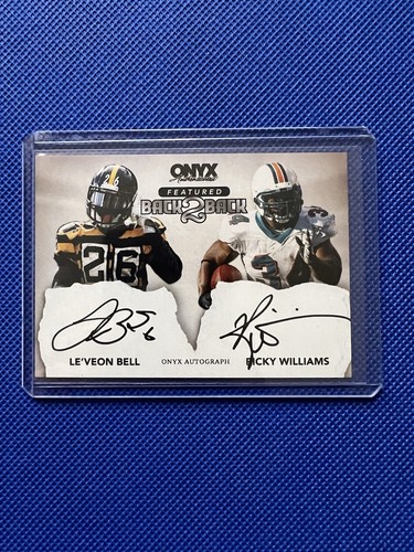 2024 Onyx Authentic Dual Autograph /199 Le'Veon Bell - Ricky