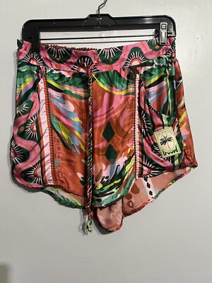 Maaji Shorts Women Sz M Sporty Retro Beachy Boho Comfy NWT