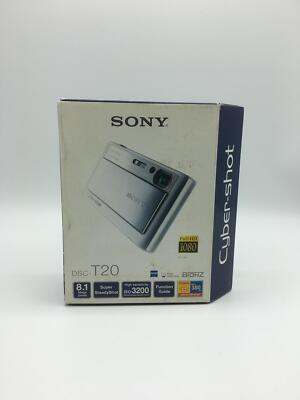 Sony Cybershot 8MP Digital Camera 3x Zoom Super Steady Shot - White (DSC-T20/W)