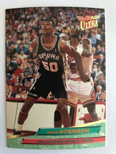  1991-92 Fleer Basketball #395 David Robinson San Antonio Spurs  TL Official NBA Trading Card From Fleer/Skybox : Collectibles & Fine Art