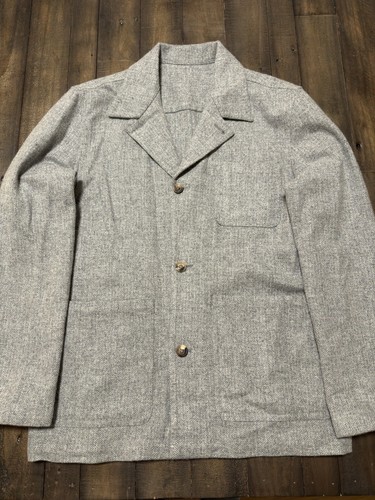 The Anthology Lazyman Jacket - Heather Grey Herringbone (IT 48)