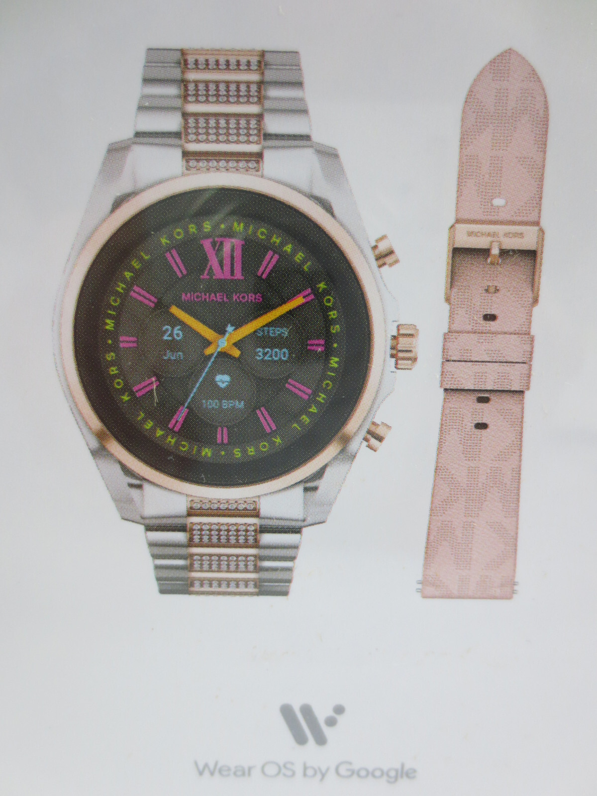 NEW Sealed Michael Kors Gen 6 Bradshaw Silver Rose Gold Smartwatch Set MKT5137 NEW Sealed Michael Kors Gen 6 Bradshaw Silver Rose Gold Smartwatch Set MKT5137
