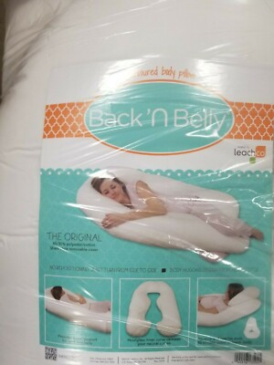 Leachco Back 'N Belly Pregnancy/Maternity Contoured Body Pillow, Ivory