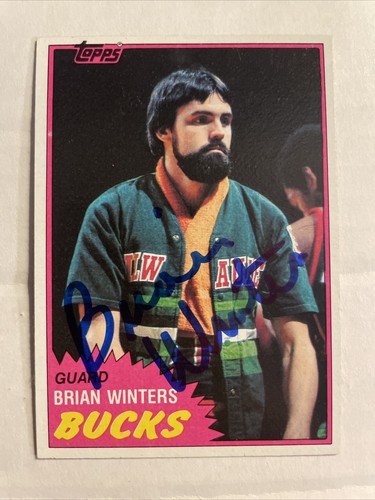 1981 Topps Brian Winters Autographed Card #100 Milwaukee