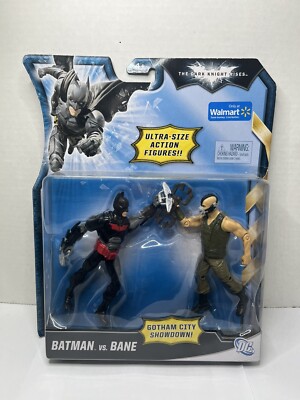 The Dark Knight Rises Batman vs Bane Gotham City Showdown Mattel 2012 *PKG WEAR*