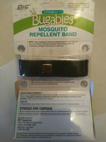 Lot of 3 Bugables Insect Repellent Wristband 3 Scented Refill Cartridges 0 DEET