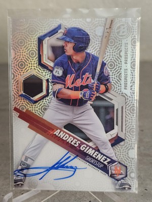 2018 Bowman High Tek Prospect Auto - Andres Gimenez