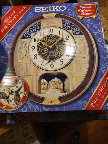 Seiko Melody in Motion (36 MELODIES) Wall Clock (QXM390BR