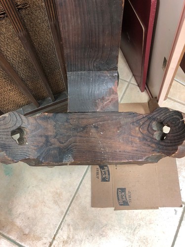 Vintage Birthing Labor Wooden Stool Three Legged