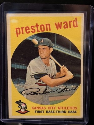Topps Preston Ward 1959 Topps #176 Baseball Card Kansas City Athletics MLB