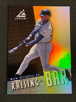 1998 Pinnacle Zenith Raising the Bar Ken Griffey Jr #1 HOF