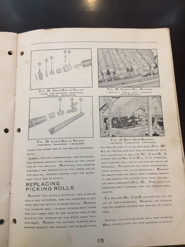 Massey Ferguson No. 5 Two-Row Corn Picker Owner Operator Manual Owner's FACTORY