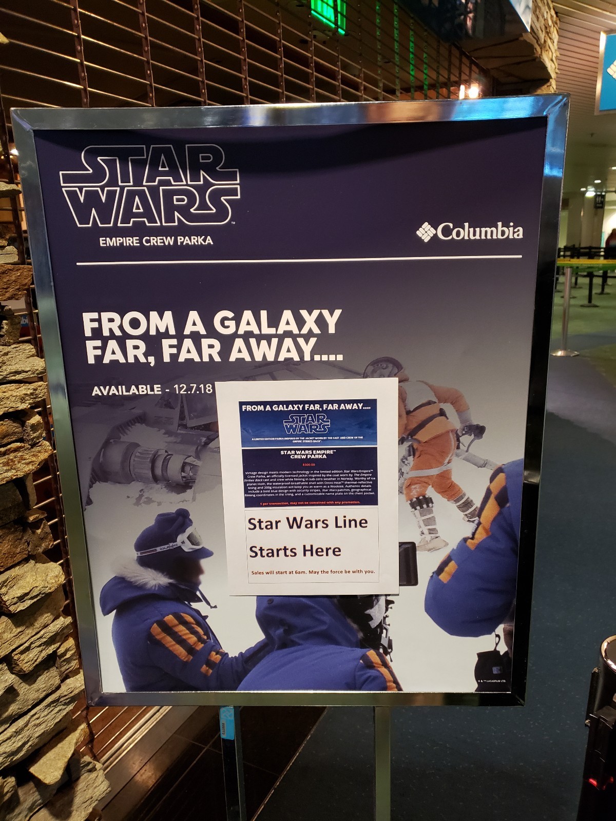 Columbia Star Wars Empire Crew Parka XXS, Kid Sized w FREE BONUS ITEMS!