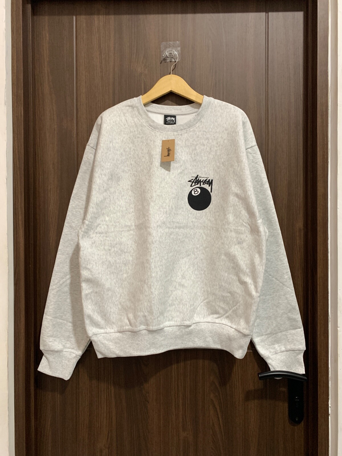 トップス Stussy 2022AW Crewneck Sweatshirt Stüssy: Men's Athletics Crew (Washed Black) | DSMNY E-SHOP