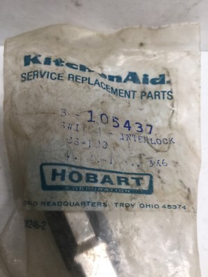 Hobart KitchenAid B-105437 Door Switch Interlock 