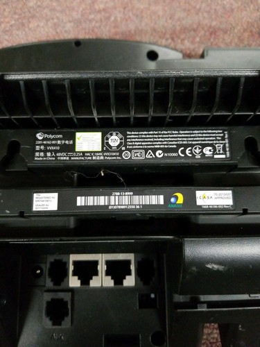Lot 10- Polycom VVX 410 Vvx410 2201-46162-001 Phone VoIP IP Gigabit no handset.