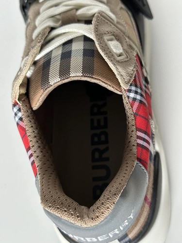 Pre-owned Burberry $790  Men's Ramsey Multicolor Sneakers 10 Us (43 Euro) 8048632 Italy