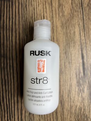 Rusk Str8 Anti-Frizz and Anti-Curl Lotion 6 fl oz