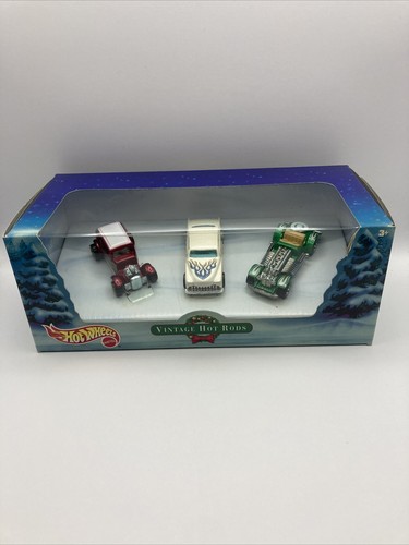Hot Wheels Vintage Hot Rods Christmas 2000 Set of 3 Ford