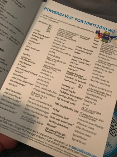 Datel Power Saves For Nintendo WIi With 512MB Gaming Grade SD Card