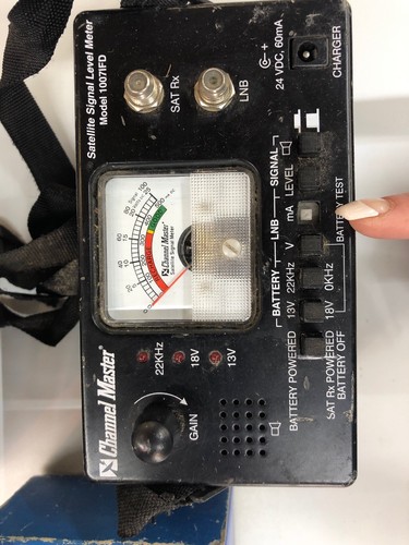 Channel Master Deluxe Satellite Signal Level Meter, 1005IFD; Rechargeable R18425