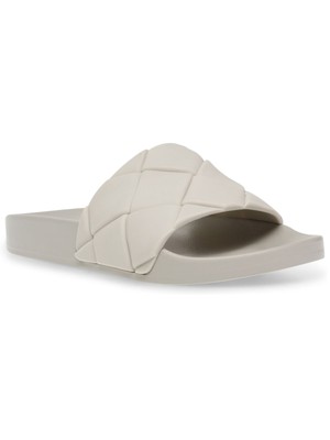 

STEVE MADDEN Женские серые спортивные шлепанцы для бассейна Душевные шлепанцы на платформе 8 м, Серый, SOUL02S1